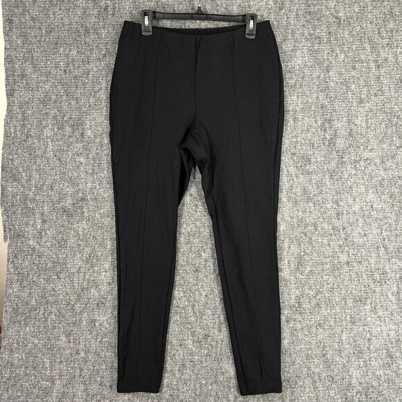 J.Jill‎ Pants Womens M Black High-Rise Ponte Leggings Stretchy Business Casual - Picture 1 of 9